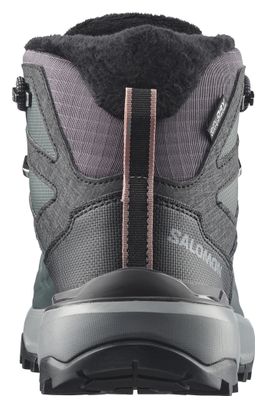 Salomon X Ultra Snowpilot Waterproof Hiking Shoes, Green/Gray, Women's