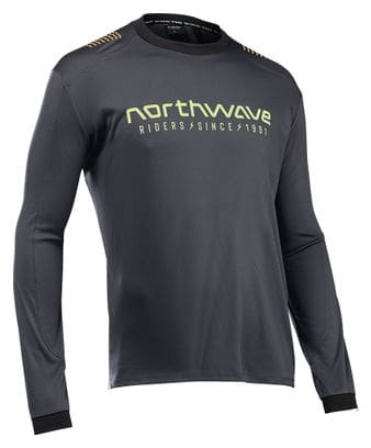 Northwave Langarm Trikot Sharp Schwarz/Grün