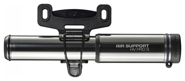 Pompe à Main Bontrager Air Support HV Pro (Max 60 psi / 4.5 bar) Argent + Support