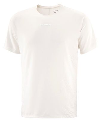 Herenshirt Salomon Sense Aero Graphic met korte mouwen Wit