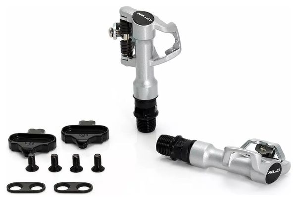 Coppia di pedali automatici unilaterali XLC PD-S05 per tacchette Shimano MTB Nero/Argento
