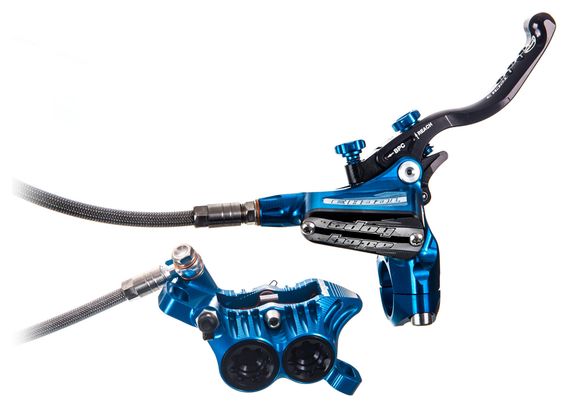 Latiguillo trenzado HOPE Rear Break Tech 3 V4 Azul - Sin rotor