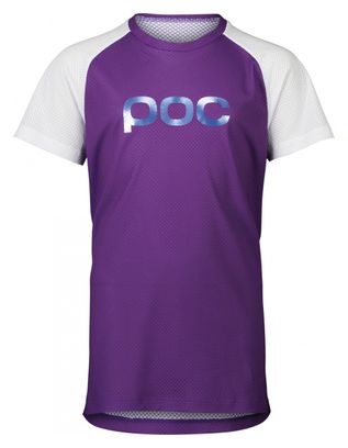 POC Essential MTB Short Sleeve Jersey Purple/White