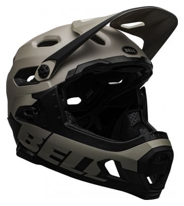 Casco Bell Super DH Mips con sottogola rimovibile grigio Sablo nero 2021