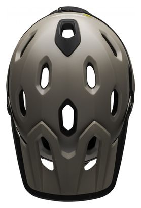 Casque avec Mentonnière Amovible Bell Super DH Mips Gris Sable Noir