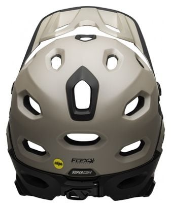 Bell Super DH Mips Helm mit abnehmbarem Kinnriemen Grau Sablo Schwarz 2021