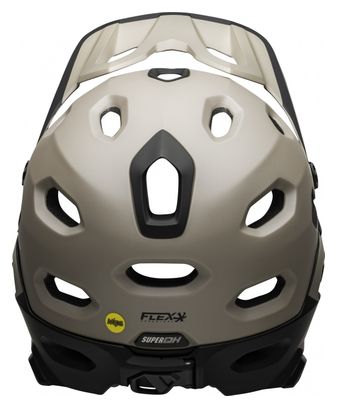 Casque avec Mentonnière Amovible Bell Super DH Mips Gris Sable Noir