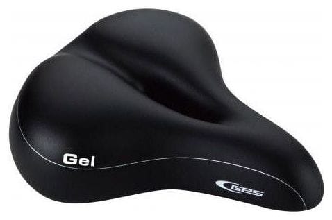 SELLE CONFORT GEL DAME TROU CENTRAL Double densité 255mm / 175mm NOIR.