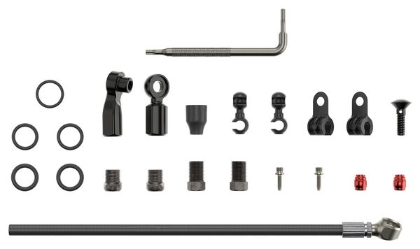 Sram Disc Brake Hydraulic Hose Kit Beveled Banjo (2000 mm) Zwart