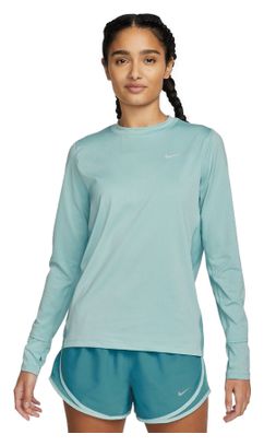 Camiseta de manga larga Nike Dri-Fit Element Azul, Mujer