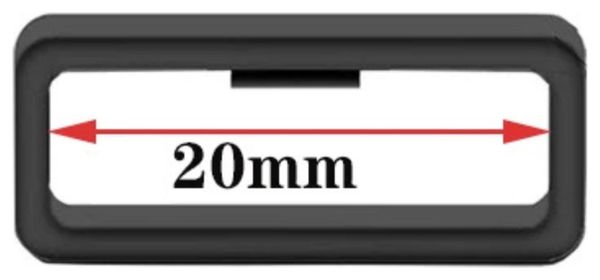 Lot de 2 boucles de maintien pour bracelet de montre-20mm