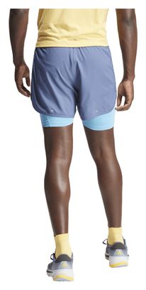adidas Performance Own The Run 2-in-1 Shorts Blue