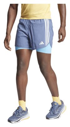 adidas Performance Own The Run 2-in-1 Shorts Blue