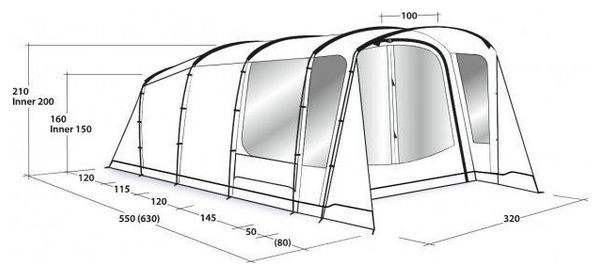 Tente de camping Outwell Greenwood 5