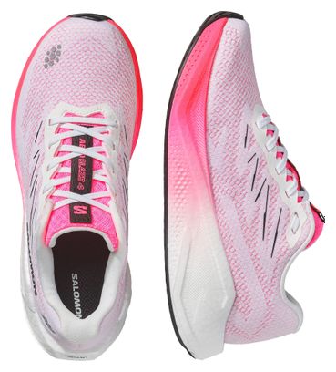 Salomon Aero Blaze 4 Laufschuhe, weiß/rosa, für Damen