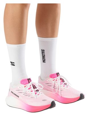 Salomon Aero Blaze 4 Laufschuhe, weiß/rosa, für Damen