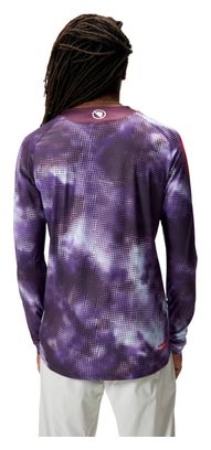 Maillot Manches Longues Endura Nuage de Pixels LTD - Violet