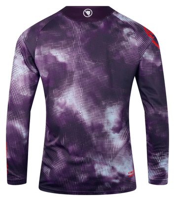 Maillot Manches Longues Endura Nuage de Pixels LTD - Violet