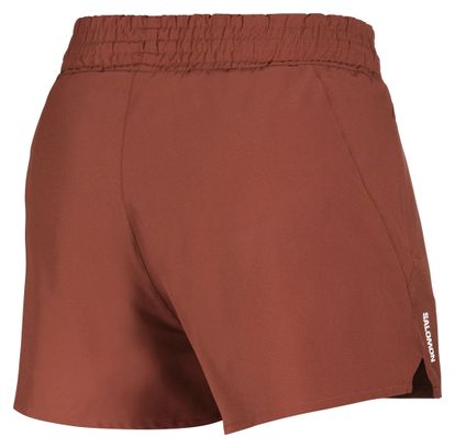Pantalones cortos Salomon SHKout Core 4in marrones para mujer