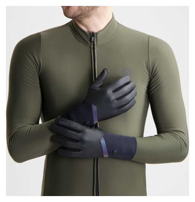 Gants de vélo Hiver -  Hommes Femmes - Noir - Rogelli Distance