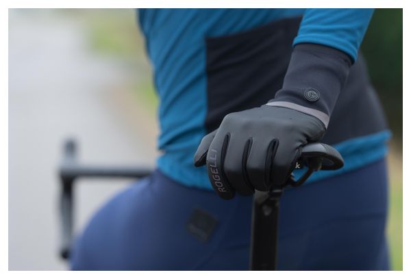 Gants de vélo Hiver -  Hommes Femmes - Noir - Rogelli Distance