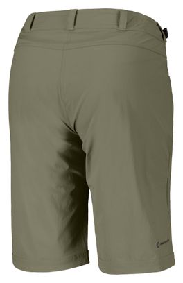Short Avec Peau Scott Trail Flow Vert Femme