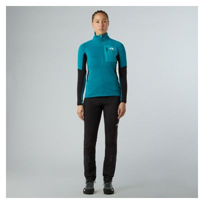 Dames The North Face Stormgap Power Grid Turquoise Fleecejack