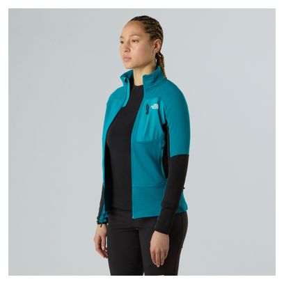 Dames The North Face Stormgap Power Grid Turquoise Fleecejack