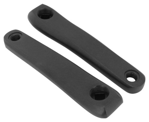 MANIVELLE DROITE + GAUCHE STRONGLIGHT MAGAN4 160mm NOIR CARRE JIS POUR PANASONIC - YAMAHA - ANANDA (DEPORT 5mm)