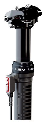 Tija de sillín telescópica Kind Shock LEV V3, paso externo negro (con pedido)
