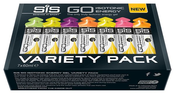 Gels énergétiques SIS Go Isotonic Energy Variety Pack - 7x60ml