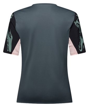 Maillot Manches Courtes Fox Defend Creation Bleu Femme