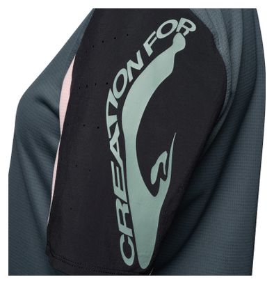 Maillot Manches Courtes Fox Defend Creation Bleu Femme