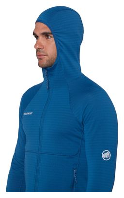 Forro polar Mammut Taiss Hooded azul para hombre
