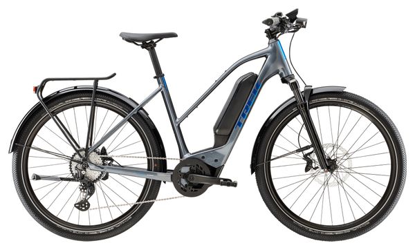 Vélo de Ville Électrique Trek Allant+ 6 Stagger Shimano Deore 10V 545 Wh 650b Gris / Bleu 2023