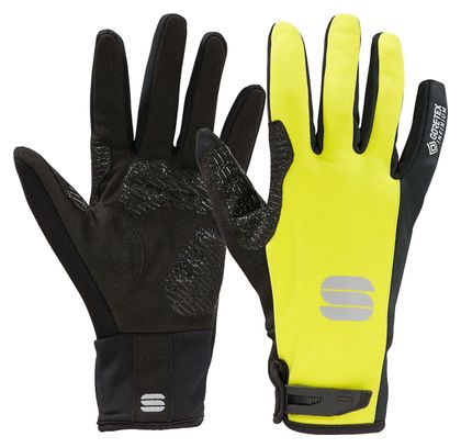 Lange Unisex-Handschuhe Sportful Essential 2 Gelb/Schwarz