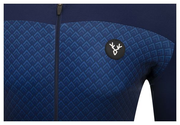 LeBram Korte Mouw Jersey Blauwe Poort Slim Fit