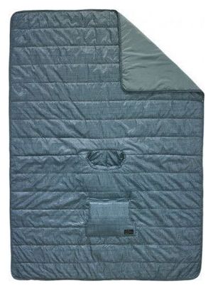 Couverture poncho Thermarest Honcho Poncho Blue Woven Print