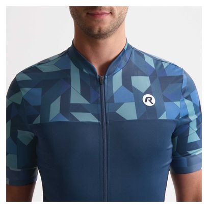 Maillot Manches Courtes Rogelli Essential Graphic Bleu Homme