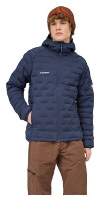 Chaqueta acolchada Mammut Sender con capucha, azul, para hombre