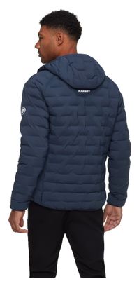 Chaqueta acolchada Mammut Sender con capucha, azul, para hombre