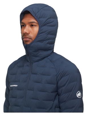 Chaqueta acolchada Mammut Sender con capucha, azul, para hombre