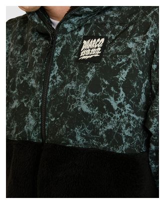 DHaRCO Sherpa Fleecejacke für Herren, grün/schwarz