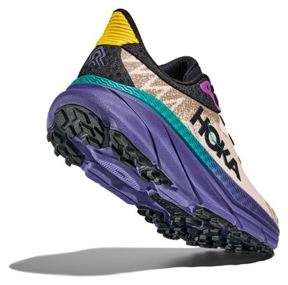 Hoka Challenger 7 Beige/Multicolour Trailschoenen voor heren