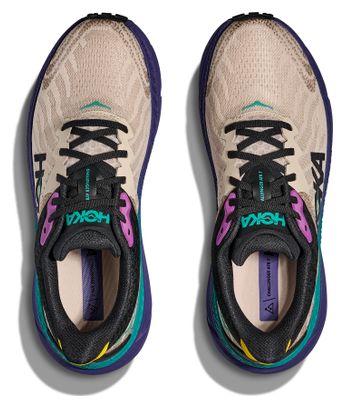 Hoka Challenger 7 Beige/Multicolour Trailschoenen voor heren