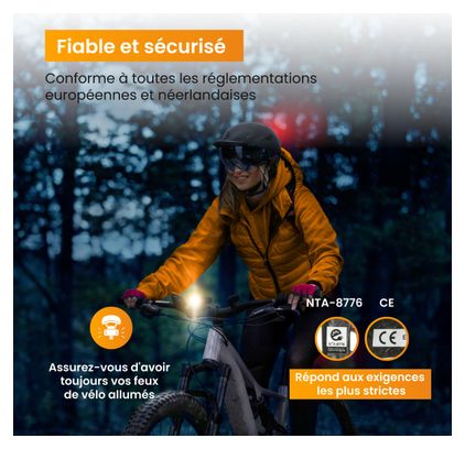 R2B Casque vélo adulte pour Pedelec et Moped - Eclairage LED