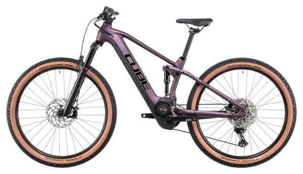 Cube Stereo Hybrid 120 Race 625 Electric Full Suspension MTB Shimano Deore/XT 12S 625 Wh 29'' Smokylilac Purple 2022