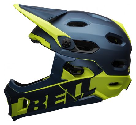 Casque avec Mentonnière Amovible Bell Super DH Mips Bleu Jaune