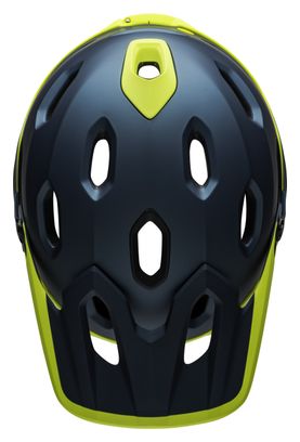 Casco con Mentonera Extraible Bell Super DH Mips Azul y Amarillo 2021