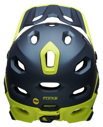 Casco con Mentonera Extraible Bell Super DH Mips Azul y Amarillo 2021